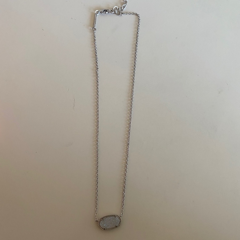 silver and white KENDRA SCOTT NEVKLACE